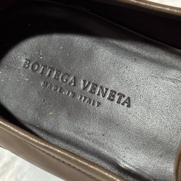 Men’s Bottega Veneta Brown Loafers 41.5 (9 US) - Intrecciato pattern bit - Picture 11 of 13